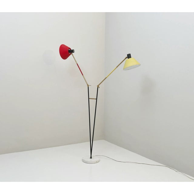 Metal Vintage Floor Lamp from Stilux Milano, 1950s For Sale - Image 7 of 7