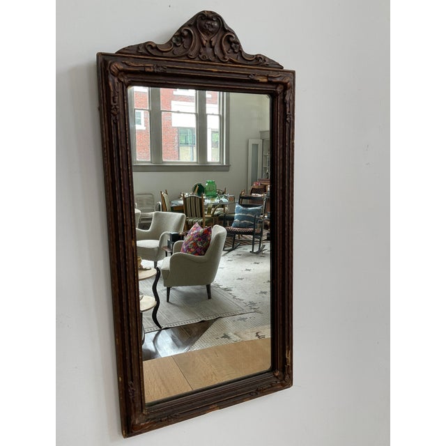 Early 20th C. Gesso and Wood Framed Wall Mirror For Sale In Raleigh - Image 6 of 18