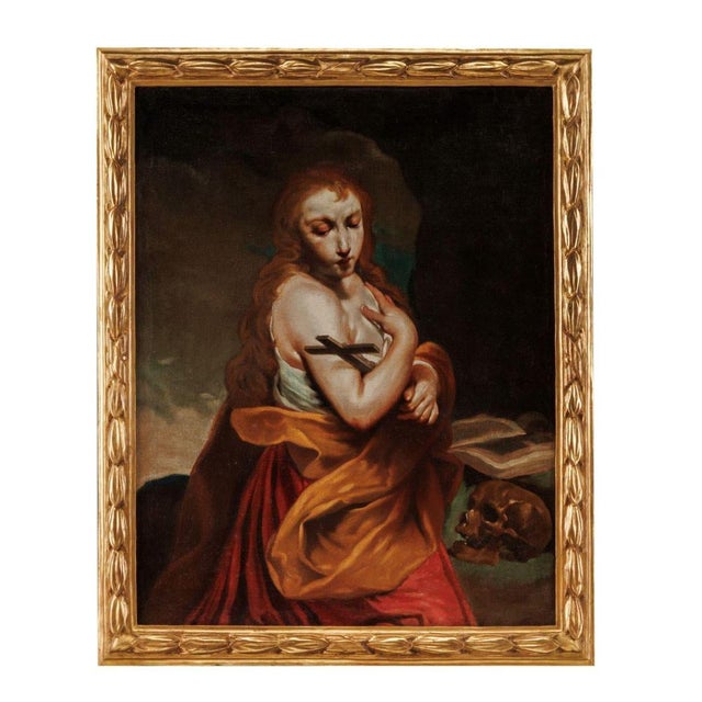 After Giuseppe Maria Crespi, Magdalene , Oil on Canvas For Sale - Image 7 of 7