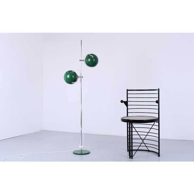 Adjustable Green Double Eyeball Globe Floor Lamp from Anvia, 1970s For Sale - Image 9 of 18