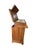Biedermeier Beidermeier Flame Walnut Marble Lined Washstand Cabinet For Sale - Image 3 of 12