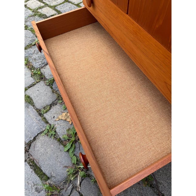 Teak Cabinet with Round Handles, Denmark For Sale - Image 10 of 11