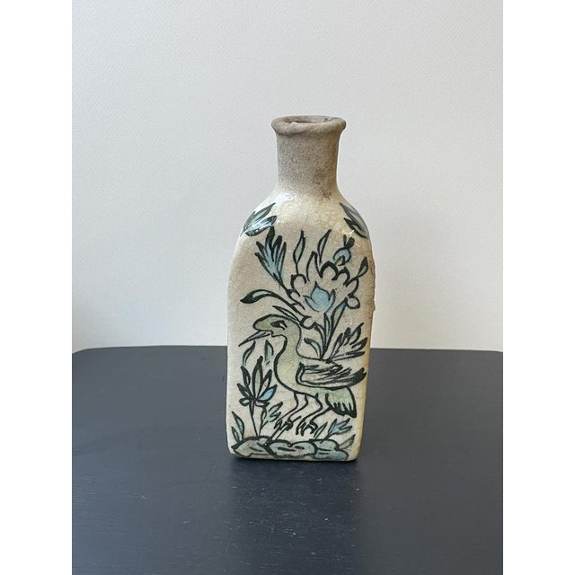 White White Triangular Qajar Vase, Set of 2 For Sale - Image 8 of 12