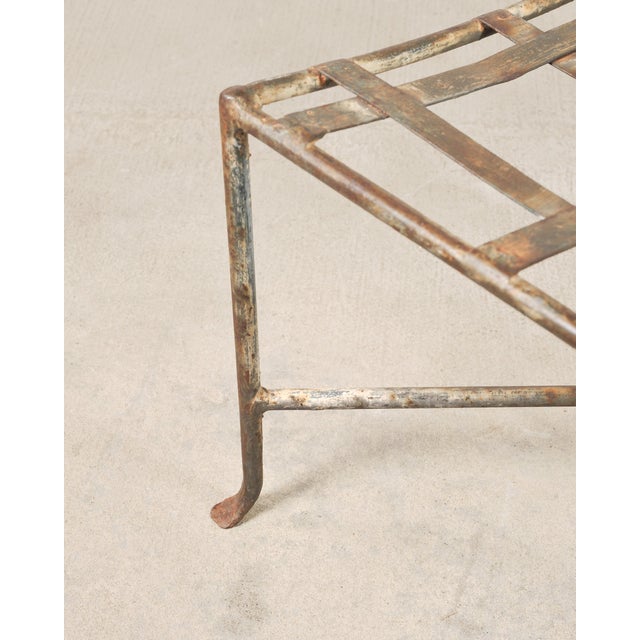 Mario Papperzini Amalfi Iron Garden Lounge Chair + Ottoman For Sale - Image 12 of 18