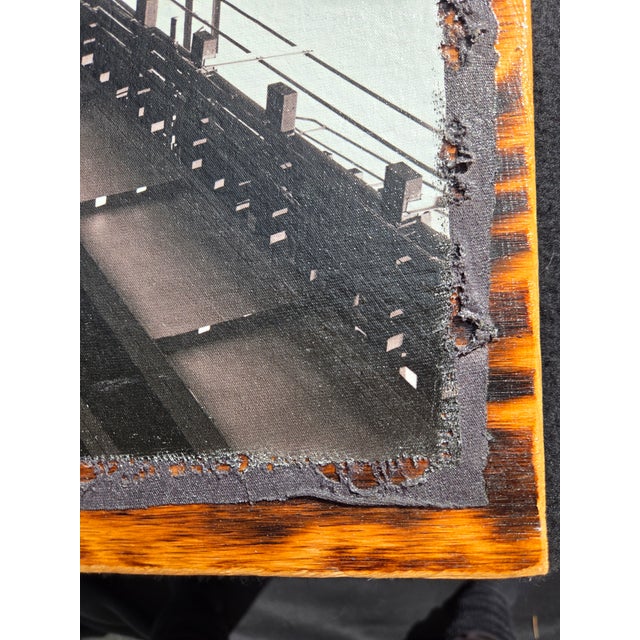 Striking original photograph by J.F. Conn (John Conn) titled “The Split,” capturing the dramatic underbelly of the New...