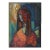 Vintage Mid 20th Century Abstract Portrait Painting of Woman For Sale