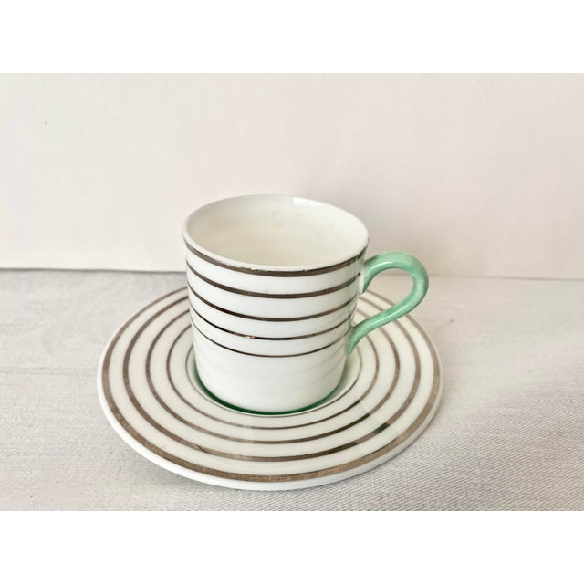 Antique Wedgwood Pattern 5157 Art Deco Demitasse Cup and Saucer Mint Condition For Sale - Image 12 of 12