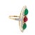 1960s 1960s 14k Yellow Gold Burmese No-Heat Red Spinel, Emerald & Diamond Ring, Size 6.5 For Sale - Image 5 of 13