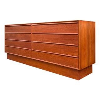 1960s Scandinavian Modern Teak Lowboy Dresser by Westnofa, Norway For Sale