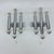 Silver Wall Lamps Sconce Chrome Tubular by Gaetano Sciolari, 1970s, Set of 2 For Sale - Image 8 of 18