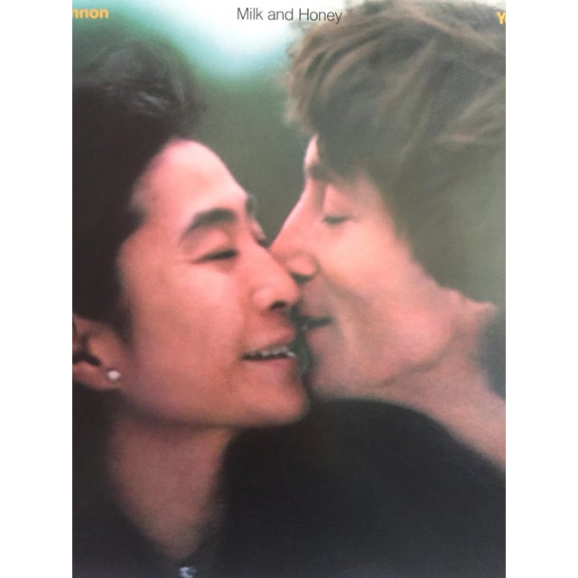 Various Artists Vintage 1984 John Lennon & Yoko Ono " Milk and Honey " Promo Collector's Poster For Sale - Image 4 of 9