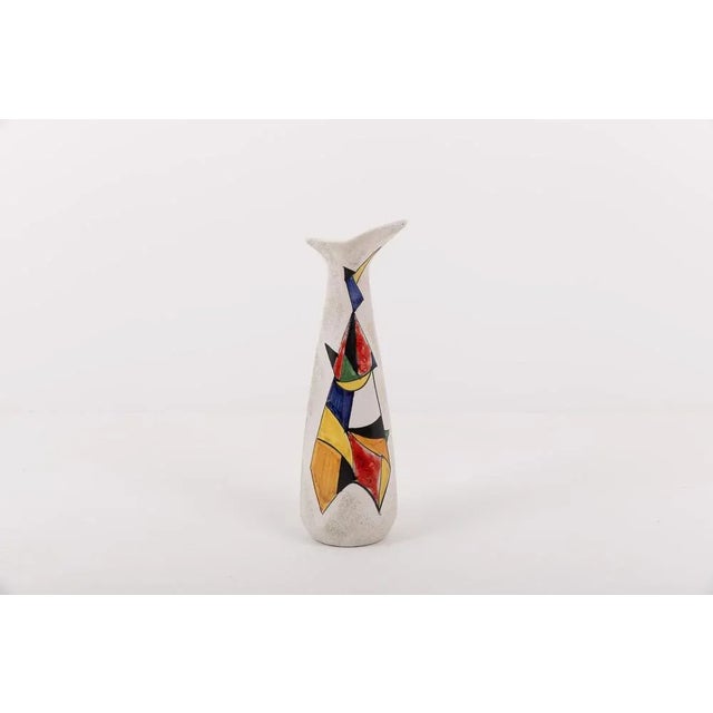 Sculptural glazed and hand painted vase from F. Rasa, Taormina. MarkedCondition Good I have official proof of authenticity...