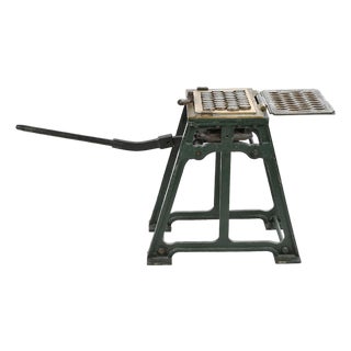 Antique Calisson Machine in Cast Iron and Metal For Sale