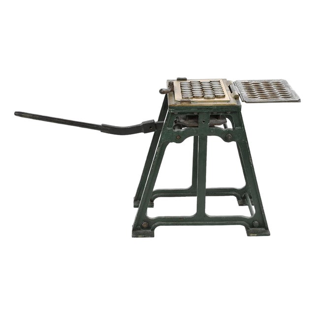Antique Calisson Machine in Cast Iron and Metal For Sale