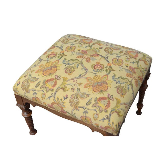 Victorian Walnut Stool For Sale - Image 3 of 11