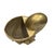 1970s Vintage Brass Nautilus Shell Bowl Sculptural Catchall Palm Beach Shell Decor For Sale - Image 5 of 6