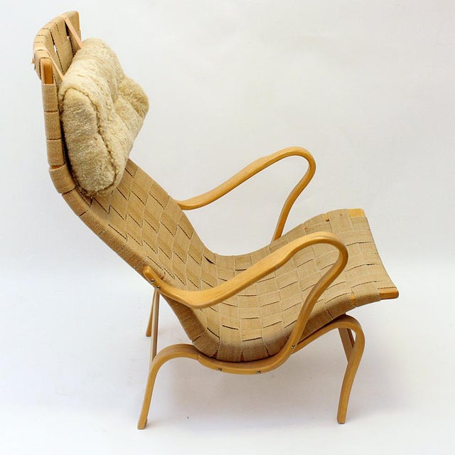 1960s Lounge Chair by Bruno Mathsson for Firma Karl Mathsson, 1940s For Sale - Image 5 of 6
