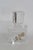Early 20th Century Bohemian Empty Glass Perfume Bottle Czech Art Deco Crystal With Gold Rose 4485b For Sale - Image 5 of 13