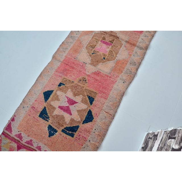 1950s Mid 20th Century Geometric Anatolian Wool Carpet For Sale - Image 5 of 10