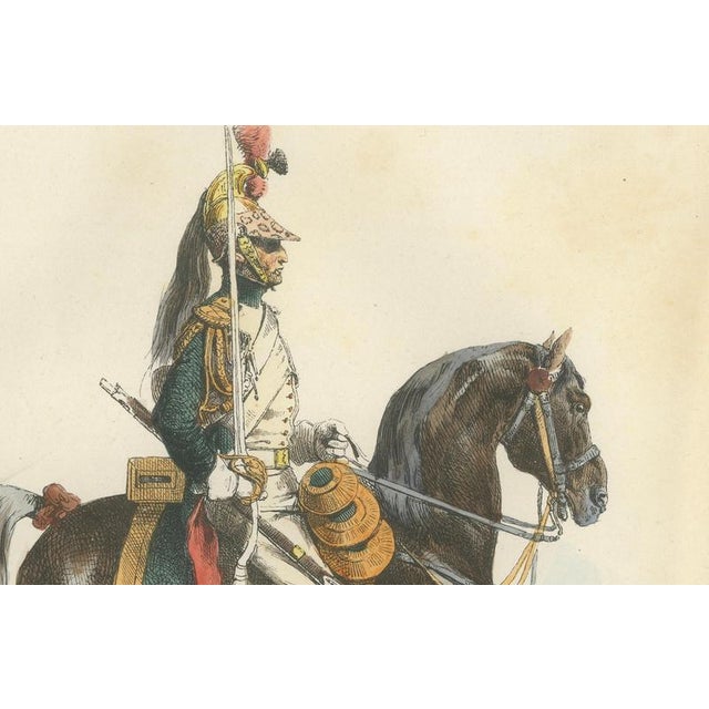 After Horace Vernet, Napoleon I Dragoon of the Imperial Guard on Horseback, 1843, Paper For Sale - Image 4 of 10