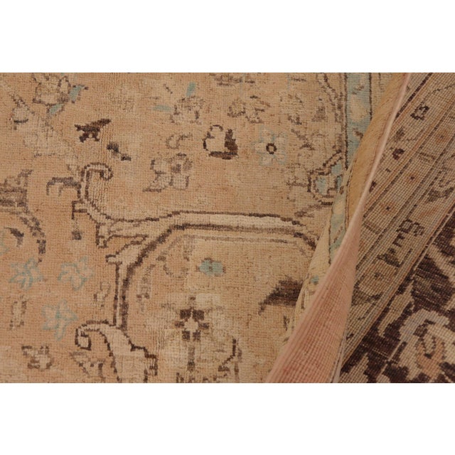 Sand Boho Chic Sand/Brown Wool Rug - 9'1'' X 11'10'' For Sale - Image 8 of 10