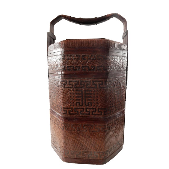 Antique Chinese Wedding Basket Chairish