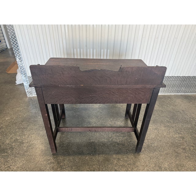 Antique Art & Crafts Postcard Writing Desk Unmarked For Sale - Image 12 of 12