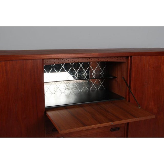 Brown VintageTeak Sideboard by Harry Østergaard, 1960s For Sale - Image 8 of 9