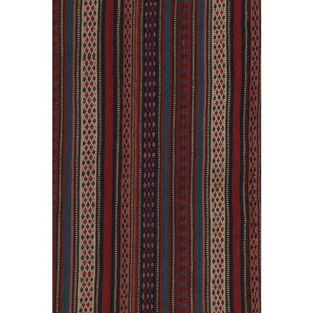 Vintage Persian Kilim, All Over Stripes With Fine Geometric Detail - Rug & Kilim For Sale In New York - Image 6 of 8