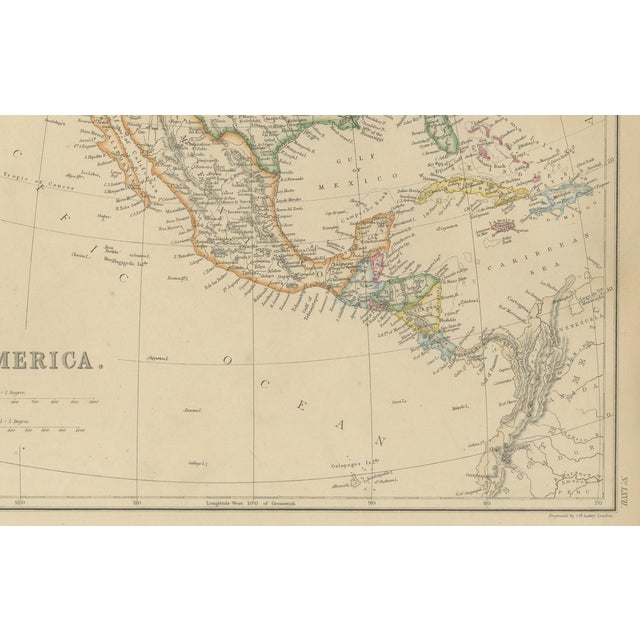 Mid 19th Century Antique Map of North America, 1860 For Sale - Image 5 of 12