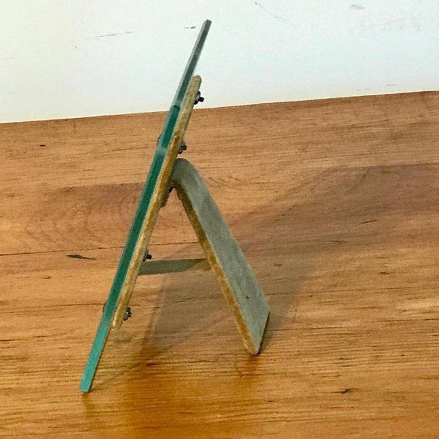 Modern Mid 20th Century Art Deco Engraved Glass Frame, Attributed to Jean Michel Frank For Sale - Image 3 of 7