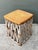 Vintage Rattan and Wood Equipale Stool For Sale - Image 4 of 12