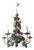 Italian Hand-Painted Fruit and Vine Chandelier with Pomegranates, 1970s For Sale