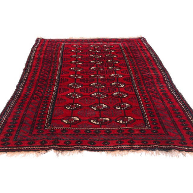 Tribal Antique Persian Turkoman Rug - 04'05 X 07'00 For Sale - Image 3 of 10