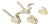 Vintage Coat Racks by Alto, Italy, 1970s, Set of 4 For Sale