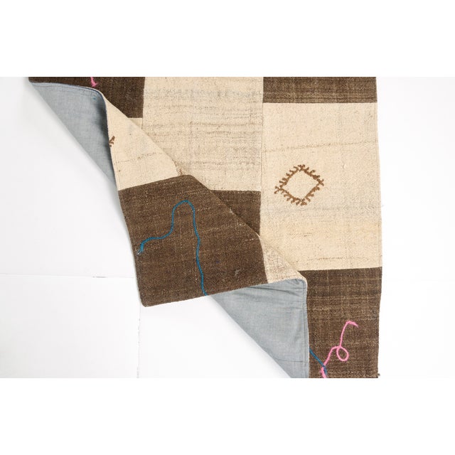 Textile Colourful Anatolian Wool Vintage Kilim Rug For Sale - Image 7 of 10