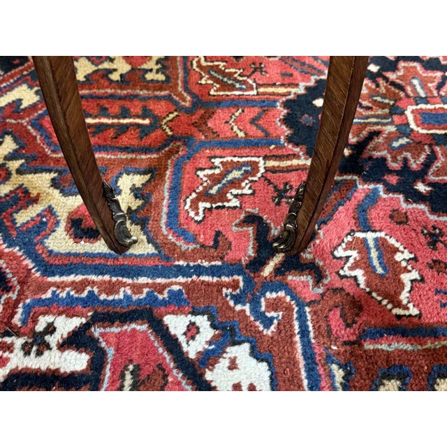 Louis XV Style Bedside Tables in Rosewood and Oak with Marble Tops, 1960s, Set of 2 For Sale - Image 6 of 12