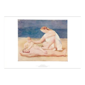 1980s "Famille au Bord de la Mer" Lithograph After Pablo Picasso