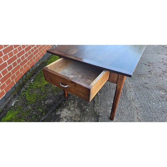 Large French Refrectory Farmhouse Kitchen Dining Table, 1800s For Sale - Image 6 of 16