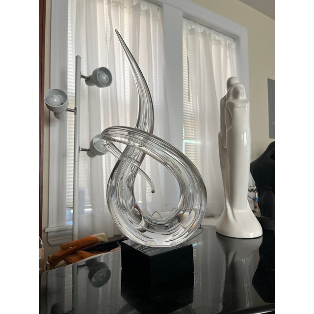 Formia Murano 1970s Formia Murano Glass Abstract Sculpture For Sale - Image 4 of 5