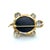 Vintage Hammerman Brothers Diamond and Onyx Turtle Brooch, 18k Gold and Platinum For Sale In Chicago - Image 6 of 8