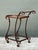 Chocolate Vintage Glass and Metal Bar Cart For Sale - Image 8 of 12