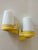 Model 6070 Wall Lights in Yellow Porcelain and Opaline Glass by Sigvard Bernadotte for Ifö, 1960s, Set of 2 For Sale - Image 6 of 12