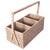 Artifacts Rattan 3 Section Caddy/Cutlery Holder with Handle in White Wash For Sale In Houston - Image 6 of 10