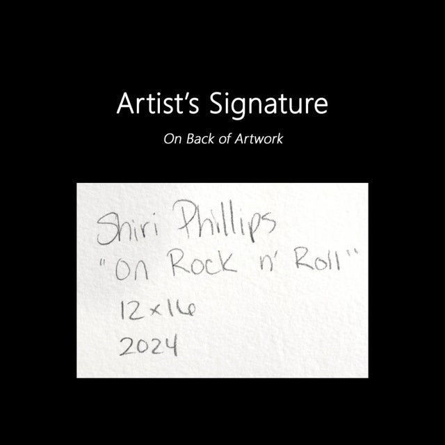 Paper On Rock N' Roll - Abstract Colorful Geometric Mixed Media Original Artwork by Shiri Phillips For Sale - Image 7 of 7