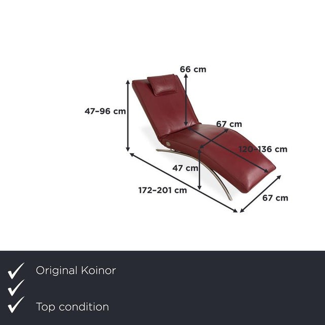 The Koinor Jonas chaise longue is the perfect symbiosis of modern design and technical sophistication. Finished in a...