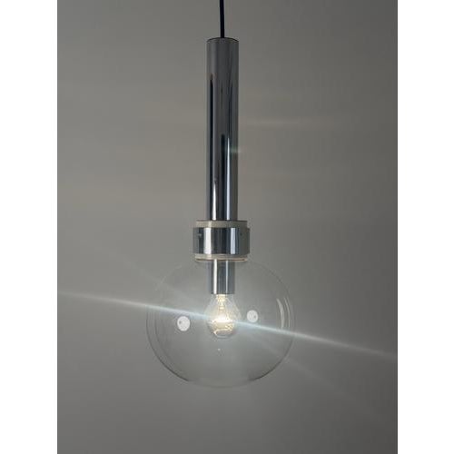 Large Space Age Pendant Light attributed to Motoko Ishii for Staff, 1970s For Sale - Image 9 of 12