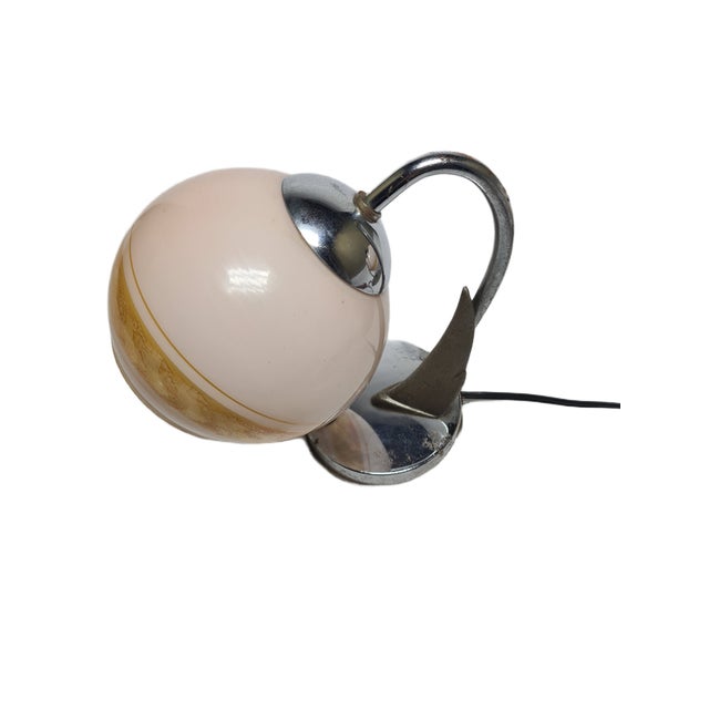 1950s Art Deco Bedside Lamp, Former Czechoslovakia, 1950s For Sale - Image 5 of 18
