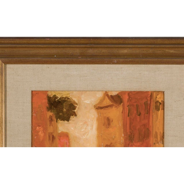 Mid-Century Modern Carlo Quaglia, 1950s, Oil & Masonite, Framed For Sale - Image 3 of 6