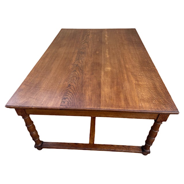 Antique French Embassy Oak Table For Sale